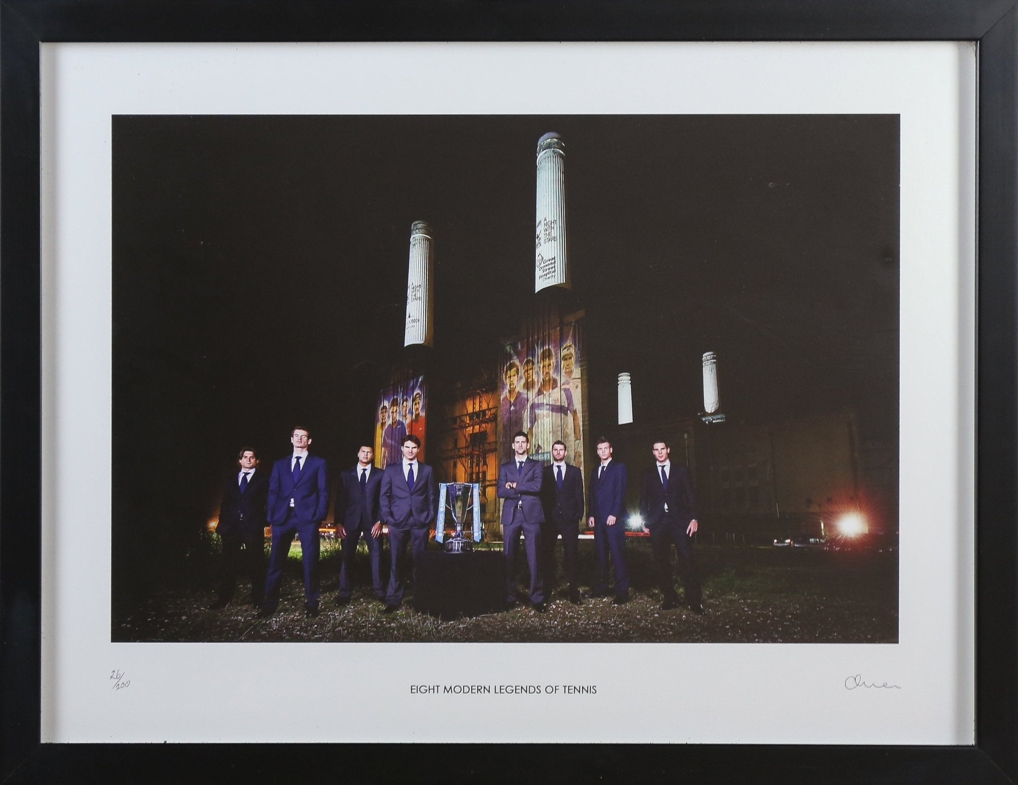 A Signed Modern Day Legends of Tennis Framed Display - Memorabilia Framers Shop